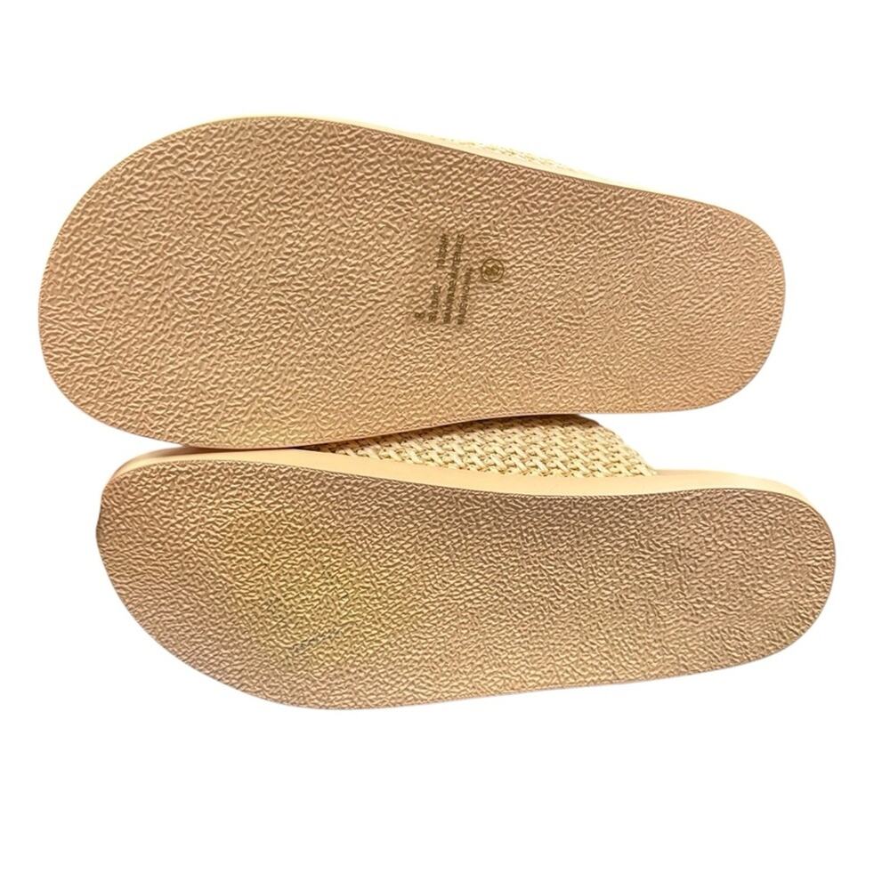 Lemonade Toscany Chic Raffia Slide Sandals Size 8 - Picture 7 of 9